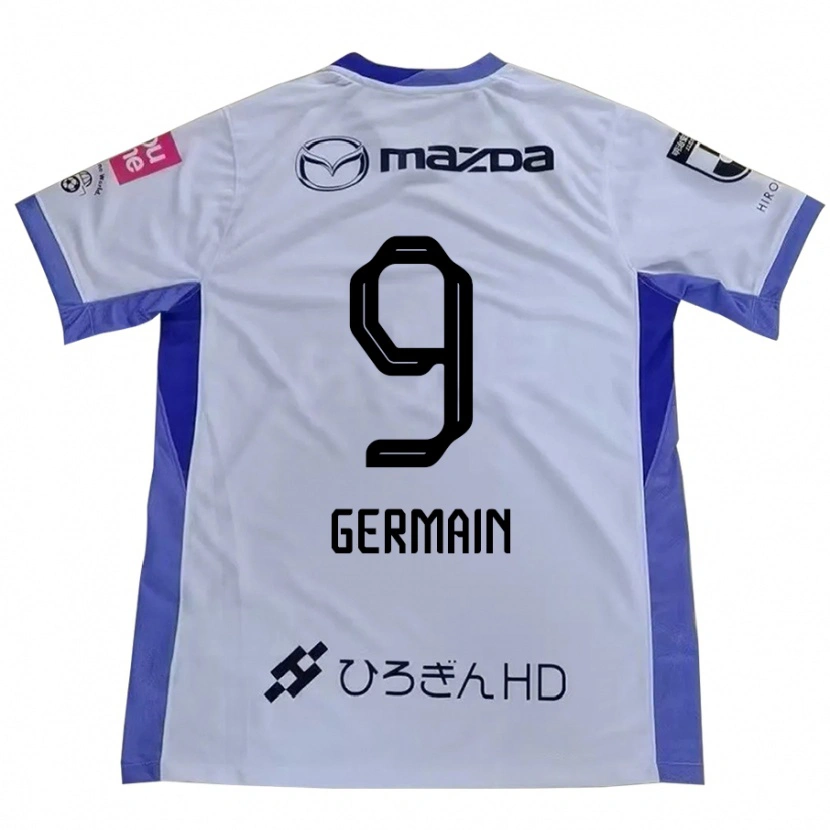 Danxen Dětské Ryo Germain #9 Fialová Oranžová Daleko Hráčské Dresy 2025/26 Dres