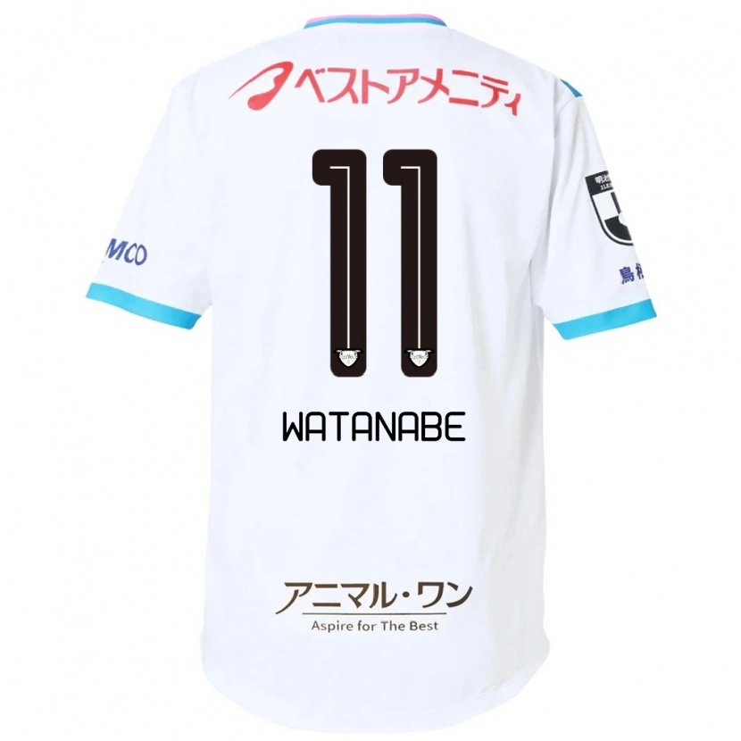 Danxen Dětské Shion Watanabe #11 Modrá Růžová Daleko Hráčské Dresy 2025/26 Dres