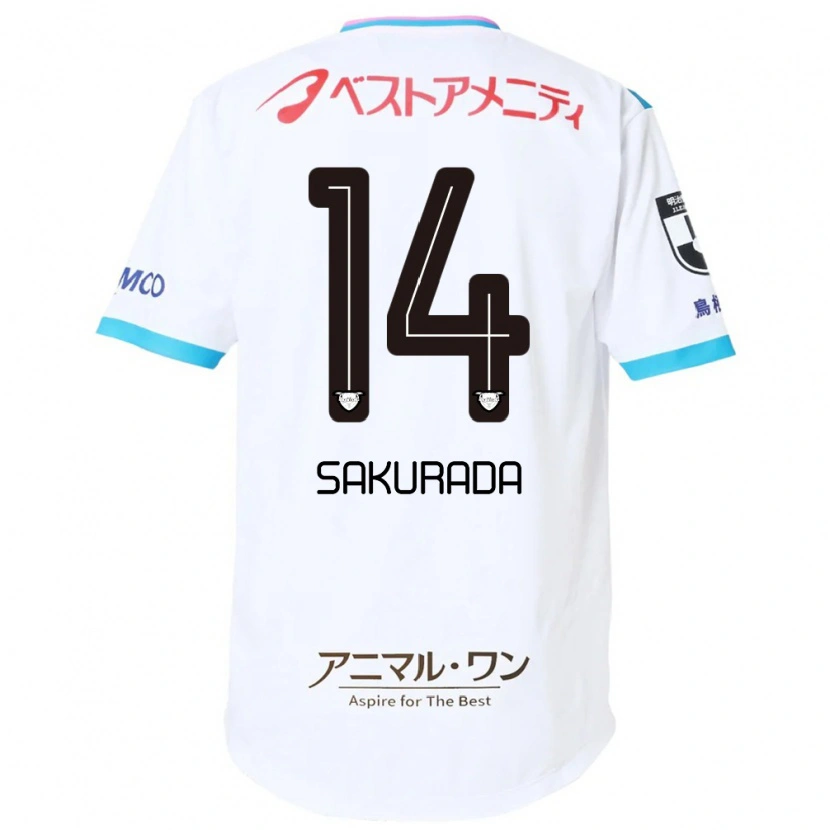 Danxen Dětské Ryu Sakurada #14 Modrá Růžová Daleko Hráčské Dresy 2025/26 Dres