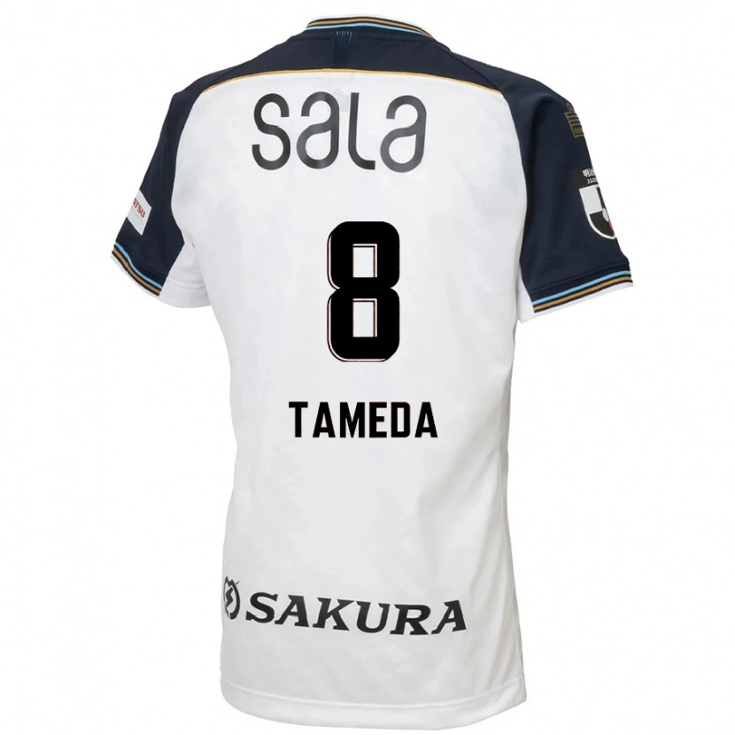 Danxen Dětské Hirotaka Tameda #8 Nebesky Modrá Černá Daleko Hráčské Dresy 2025/26 Dres