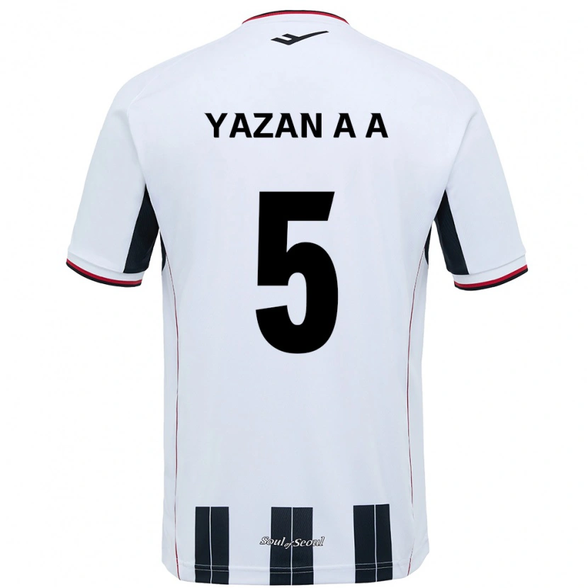 Danxen Dětské Yazan Al-Arab #5 Černá Červená Daleko Hráčské Dresy 2025/26 Dres