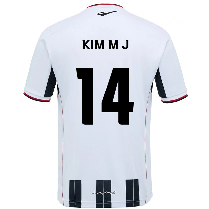 Danxen Dětské Kim Min-Ji #14 Černá Červená Daleko Hráčské Dresy 2025/26 Dres