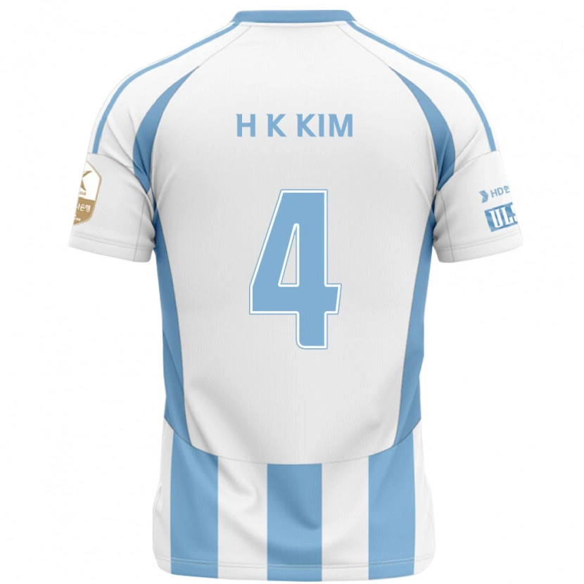 Danxen Dětské Kee-Hee Kim #4 Královská Modrá Žlutá Daleko Hráčské Dresy 2025/26 Dres