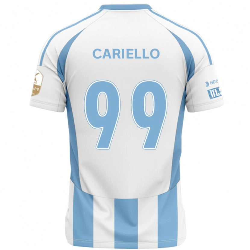 Danxen Dětské Yago Cariello #99 Královská Modrá Žlutá Daleko Hráčské Dresy 2025/26 Dres