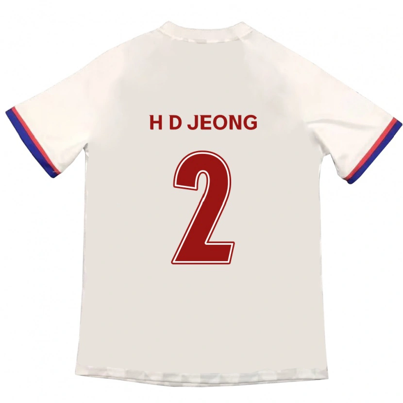 Danxen Dětské Dong-Ho Jeong #2 Královská Modrá Červená Daleko Hráčské Dresy 2025/26 Dres