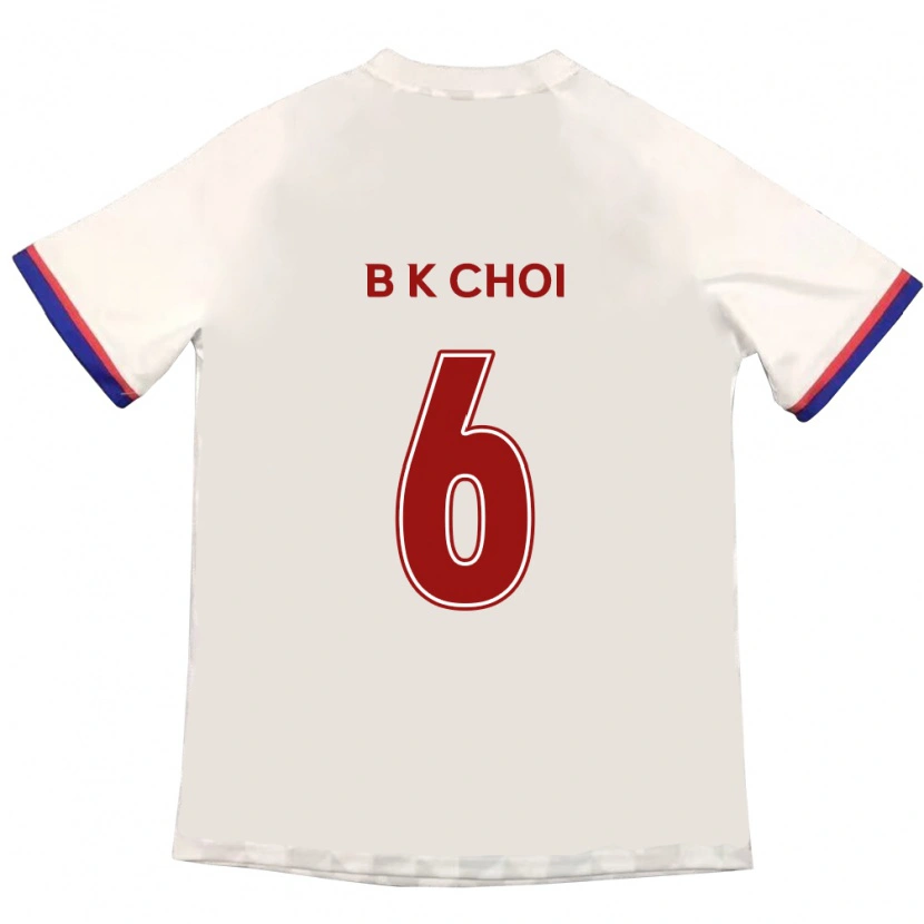 Danxen Dětské Kyu-Baek Choi #6 Královská Modrá Červená Daleko Hráčské Dresy 2025/26 Dres