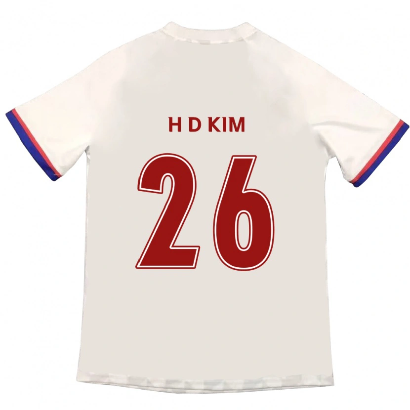 Danxen Dětské Dae-Hyun Kim #26 Královská Modrá Červená Daleko Hráčské Dresy 2025/26 Dres