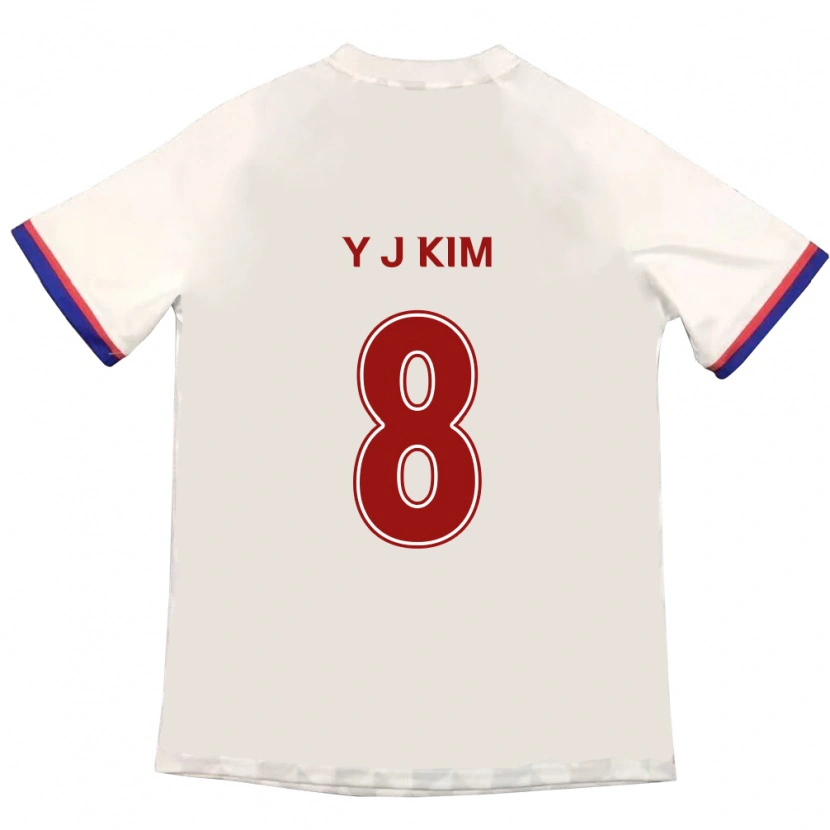 Danxen Dětské Kim Yun-Ji #8 Královská Modrá Červená Daleko Hráčské Dresy 2025/26 Dres