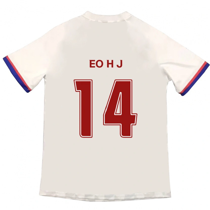 Danxen Dětské Eo Hee-Jin #14 Královská Modrá Červená Daleko Hráčské Dresy 2025/26 Dres