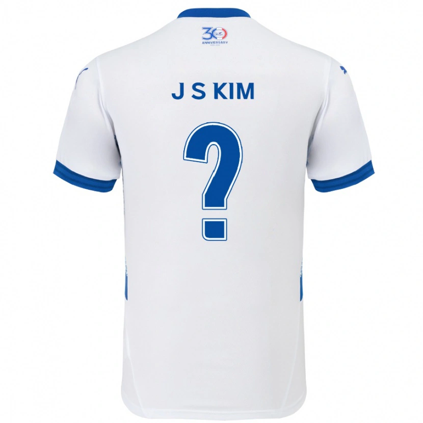 Danxen Dětské Seong-Ju Kim #0 Královská Modrá Bílá Daleko Hráčské Dresy 2025/26 Dres