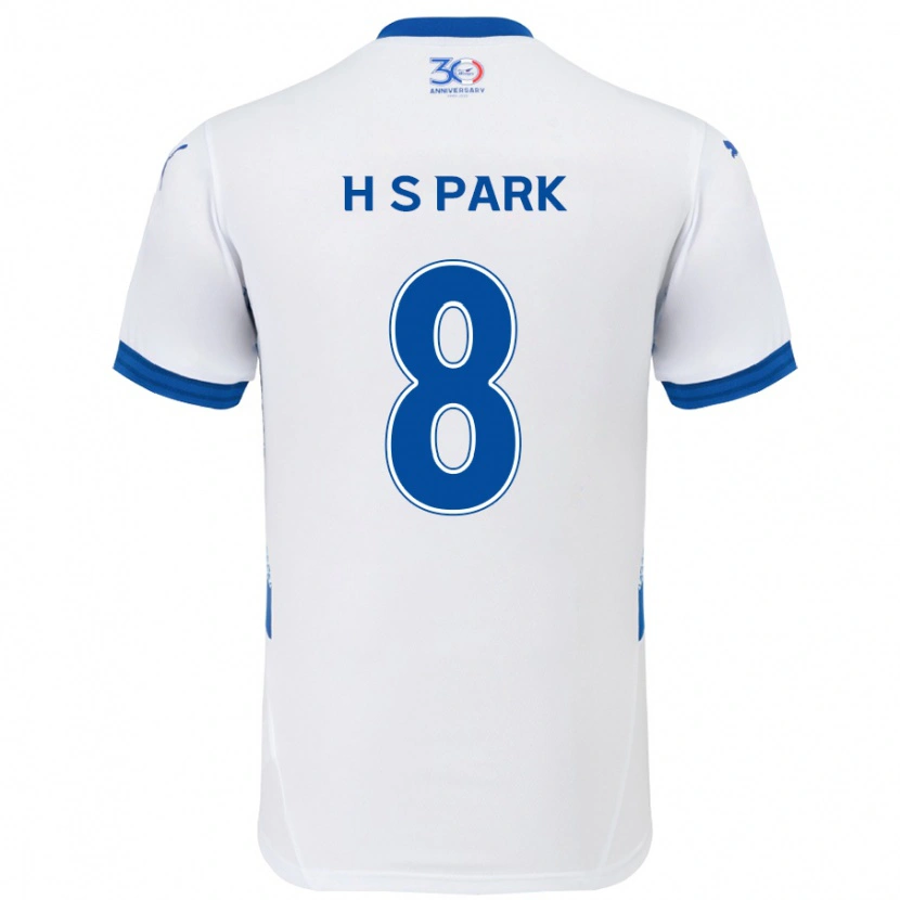 Danxen Dětské Sang-Hyeok Park #8 Královská Modrá Bílá Daleko Hráčské Dresy 2025/26 Dres