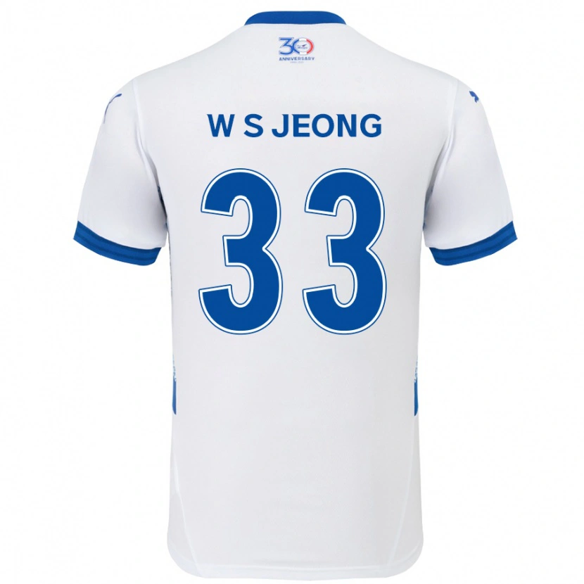 Danxen Dětské Seo-Woo Jeong #33 Královská Modrá Bílá Daleko Hráčské Dresy 2025/26 Dres