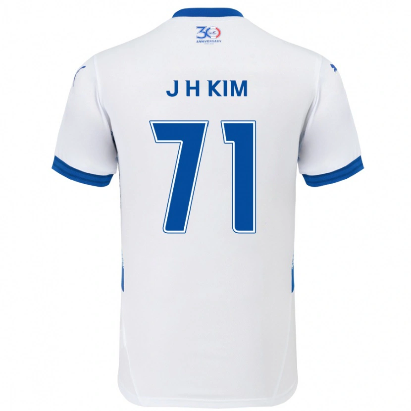 Danxen Dětské Ji-Ho Kim #71 Královská Modrá Bílá Daleko Hráčské Dresy 2025/26 Dres