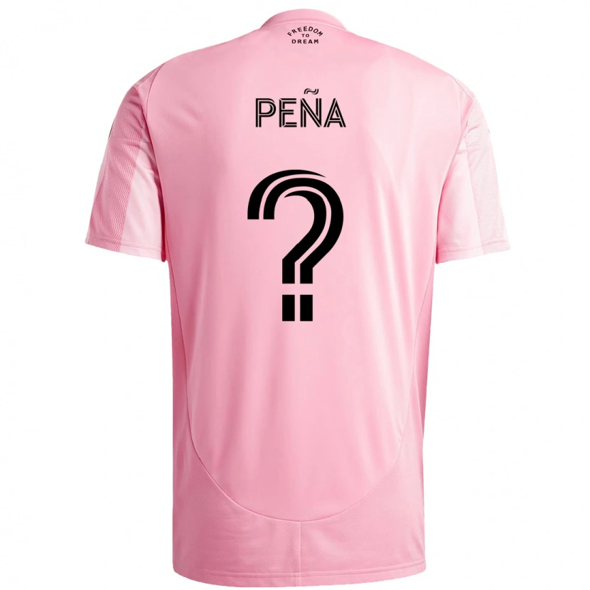 Danxen Pánské Luciano Peña #0 Černá Růžová Domů Hráčské Dresy 2025/26 Dres