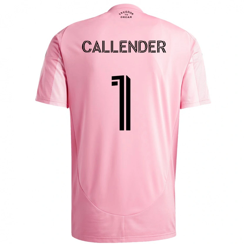 Danxen Pánské Drake Callender #1 Černá Růžová Domů Hráčské Dresy 2025/26 Dres