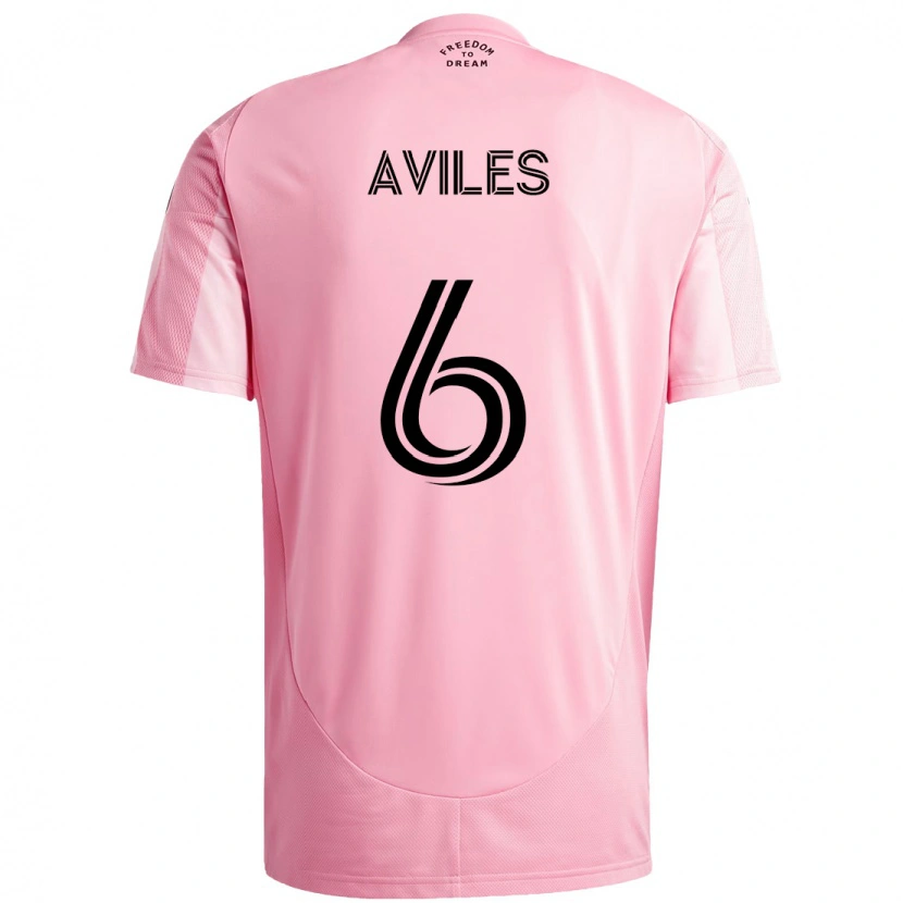 Danxen Pánské Tomás Avilés #6 Černá Růžová Domů Hráčské Dresy 2025/26 Dres