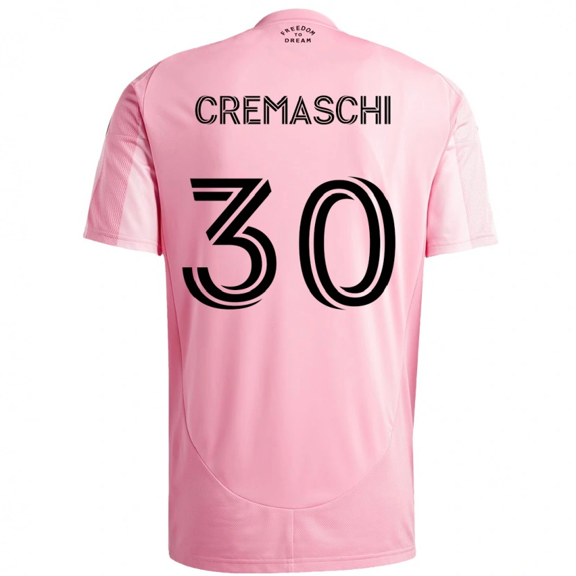Danxen Pánské Benja Cremaschi #30 Černá Růžová Domů Hráčské Dresy 2025/26 Dres