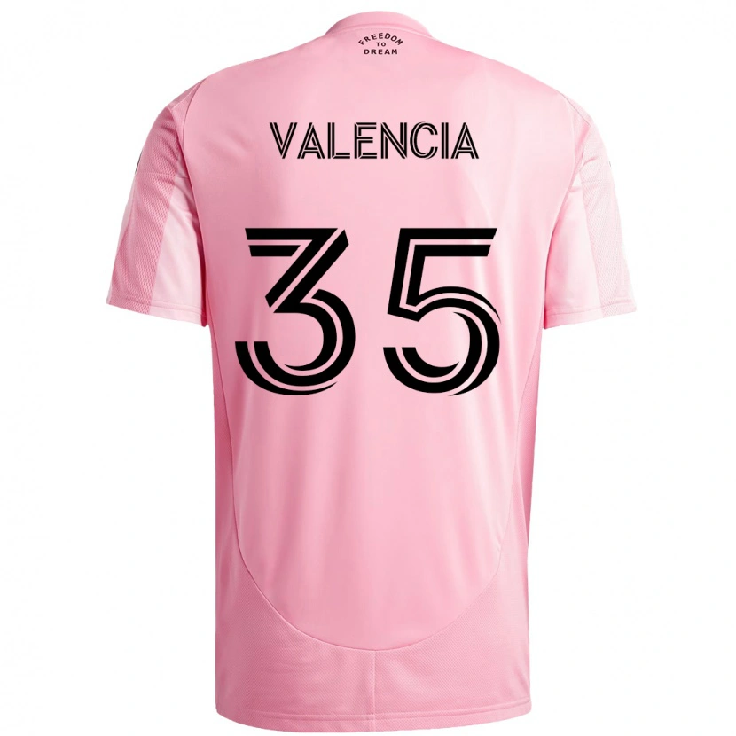 Danxen Pánské Felipe Valencia #35 Černá Růžová Domů Hráčské Dresy 2025/26 Dres