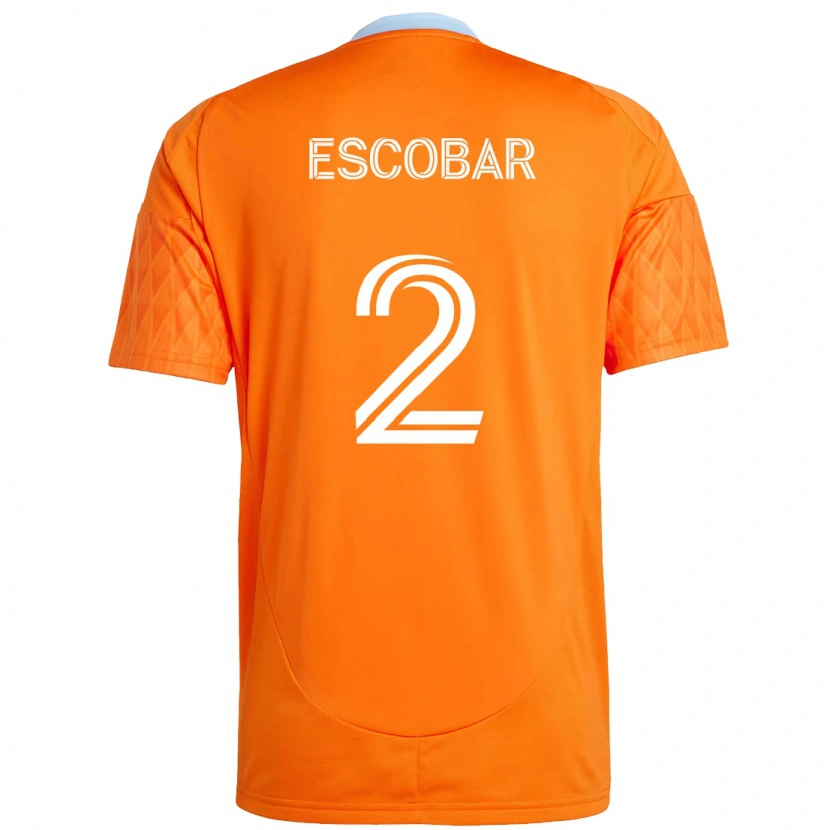 Danxen Pánské Franco Escobar #2 Fialová Oranžová Domů Hráčské Dresy 2025/26 Dres