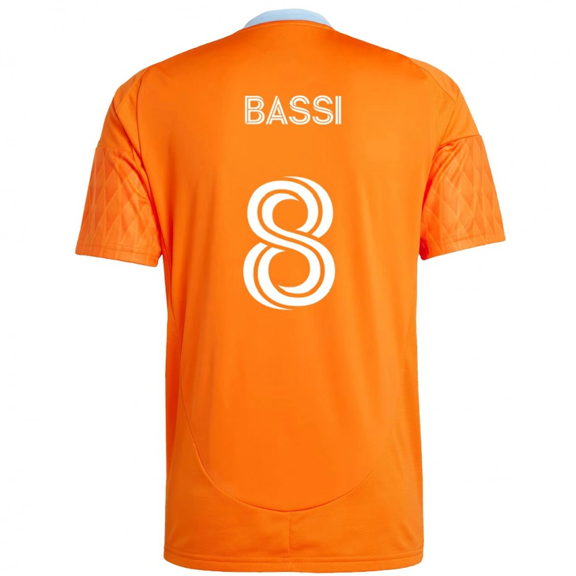 Danxen Pánské Amine Bassi #8 Fialová Oranžová Domů Hráčské Dresy 2025/26 Dres