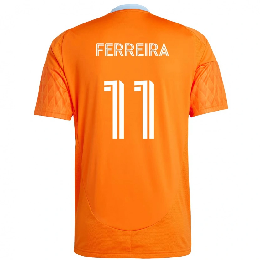 Danxen Pánské Sebastián Ferreira #11 Fialová Oranžová Domů Hráčské Dresy 2025/26 Dres