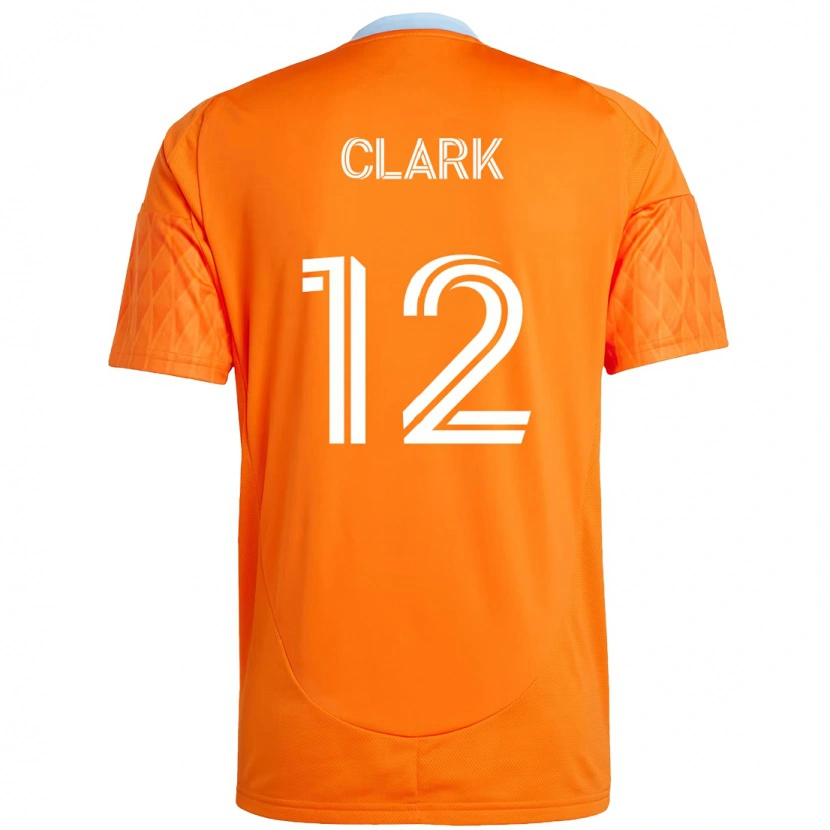 Danxen Pánské Steve Clark #12 Fialová Oranžová Domů Hráčské Dresy 2025/26 Dres
