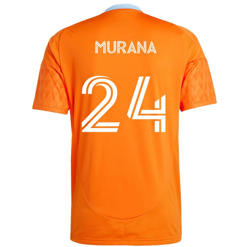 Danxen Pánské Mujeeb Murana #24 Fialová Oranžová Domů Hráčské Dresy 2025/26 Dres