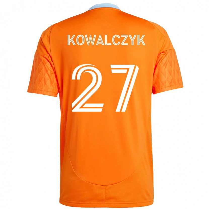 Danxen Pánské Sebastian Kowalczyk #27 Fialová Oranžová Domů Hráčské Dresy 2025/26 Dres
