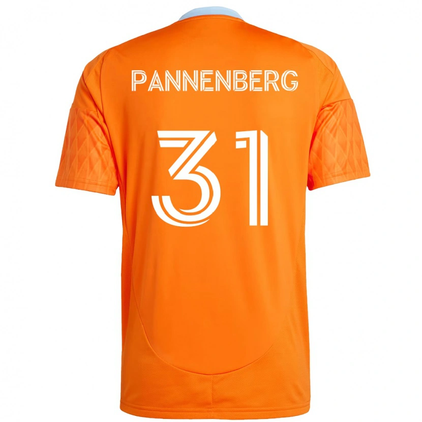 Danxen Pánské Andrew Pannenberg #31 Fialová Oranžová Domů Hráčské Dresy 2025/26 Dres