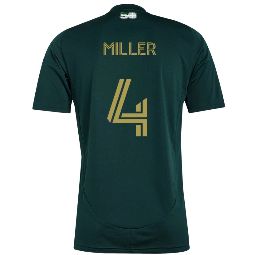 Danxen Pánské Kamal Miller #4 Béžová Zelená Domů Hráčské Dresy 2025/26 Dres