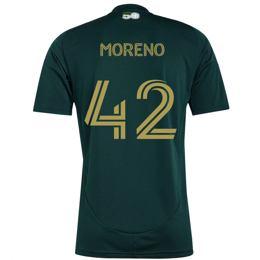 Danxen Pánské Alexis Moreno #42 Béžová Zelená Domů Hráčské Dresy 2025/26 Dres