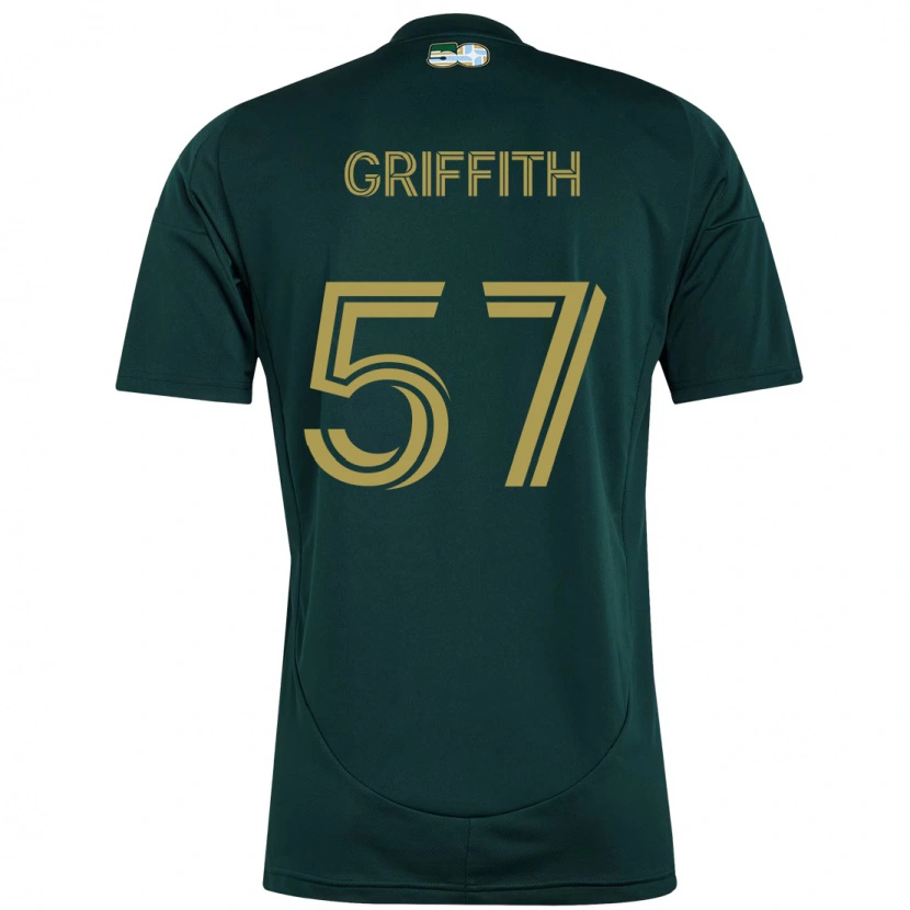 Danxen Pánské Víctor Griffith #57 Béžová Zelená Domů Hráčské Dresy 2025/26 Dres