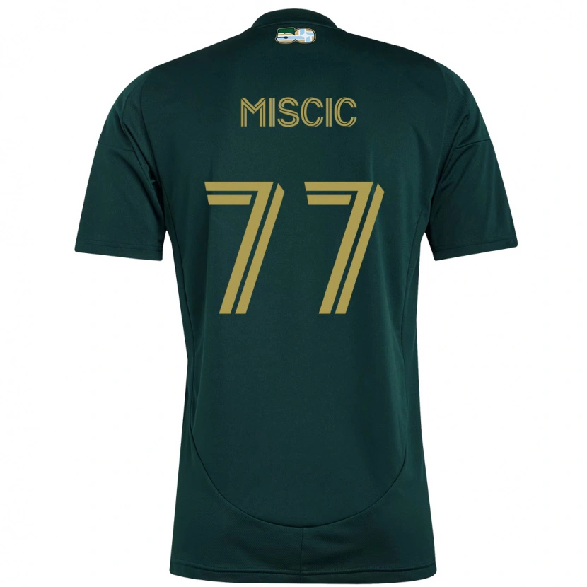 Danxen Pánské Selmir Miscic #77 Béžová Zelená Domů Hráčské Dresy 2025/26 Dres