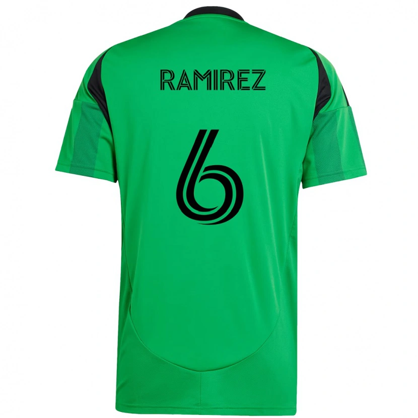 Danxen Pánské Alonso Ramírez #6 Bílá Zelená Domů Hráčské Dresy 2025/26 Dres
