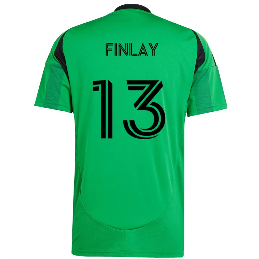 Danxen Pánské Ethan Finlay #13 Bílá Zelená Domů Hráčské Dresy 2025/26 Dres