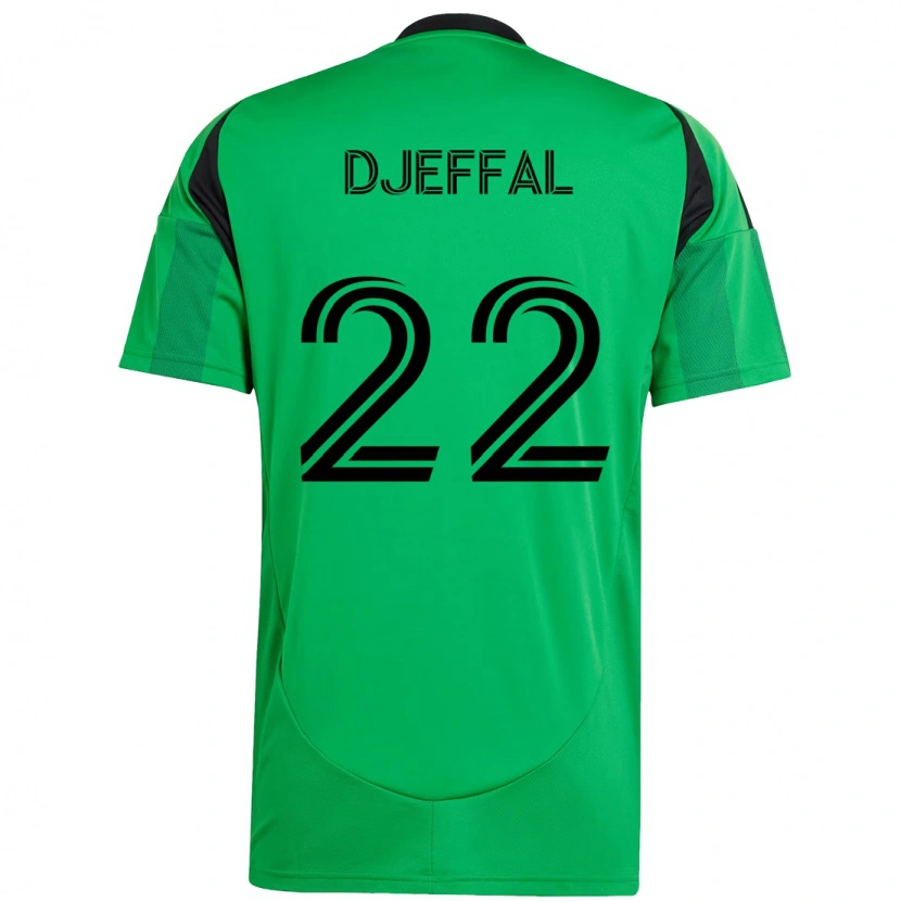 Danxen Pánské Sofiane Djeffal #22 Bílá Zelená Domů Hráčské Dresy 2025/26 Dres