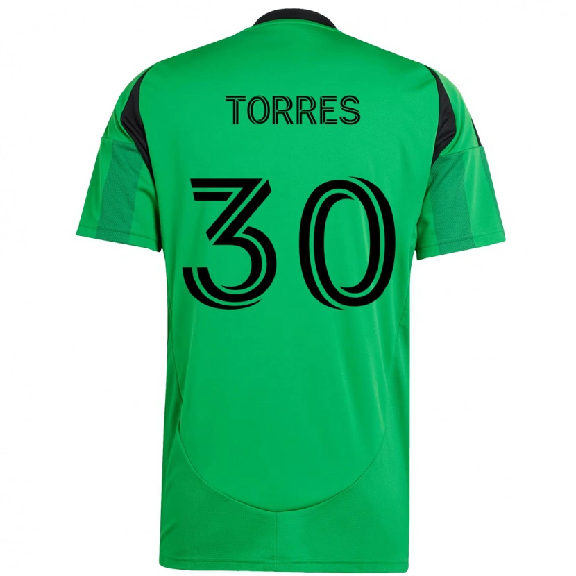 Danxen Pánské Ervin Torres #30 Bílá Zelená Domů Hráčské Dresy 2025/26 Dres