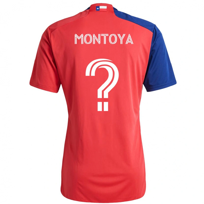 Danxen Pánské Nicolás Montoya #0 Světle Modrá Červená Domů Hráčské Dresy 2025/26 Dres