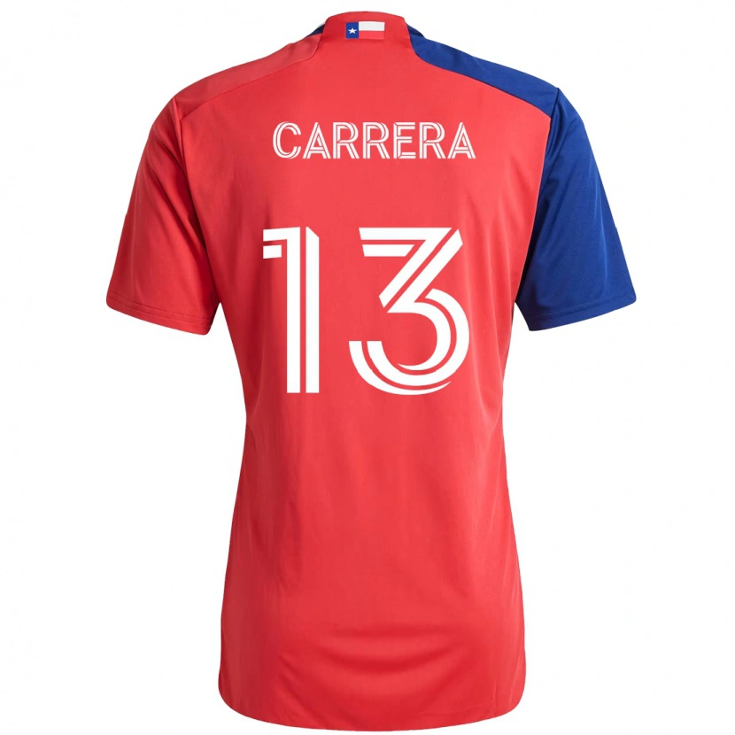 Danxen Pánské Antonio Carrera #13 Světle Modrá Červená Domů Hráčské Dresy 2025/26 Dres