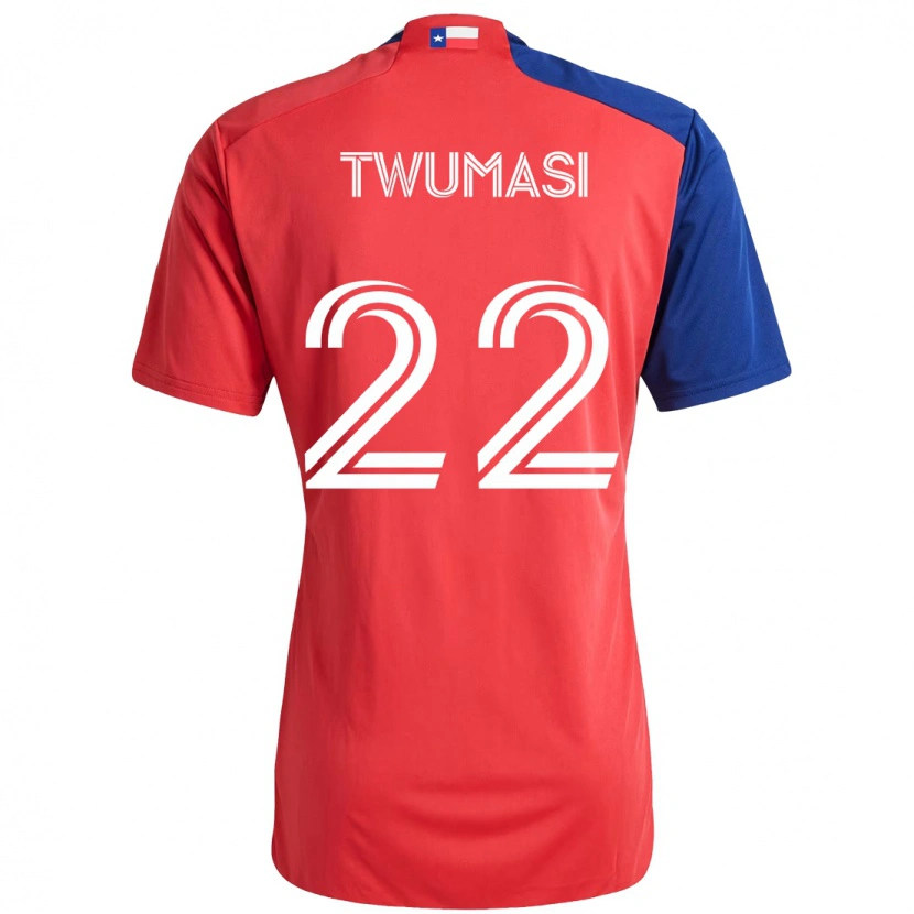 Danxen Pánské Ema Twumasi #22 Světle Modrá Červená Domů Hráčské Dresy 2025/26 Dres