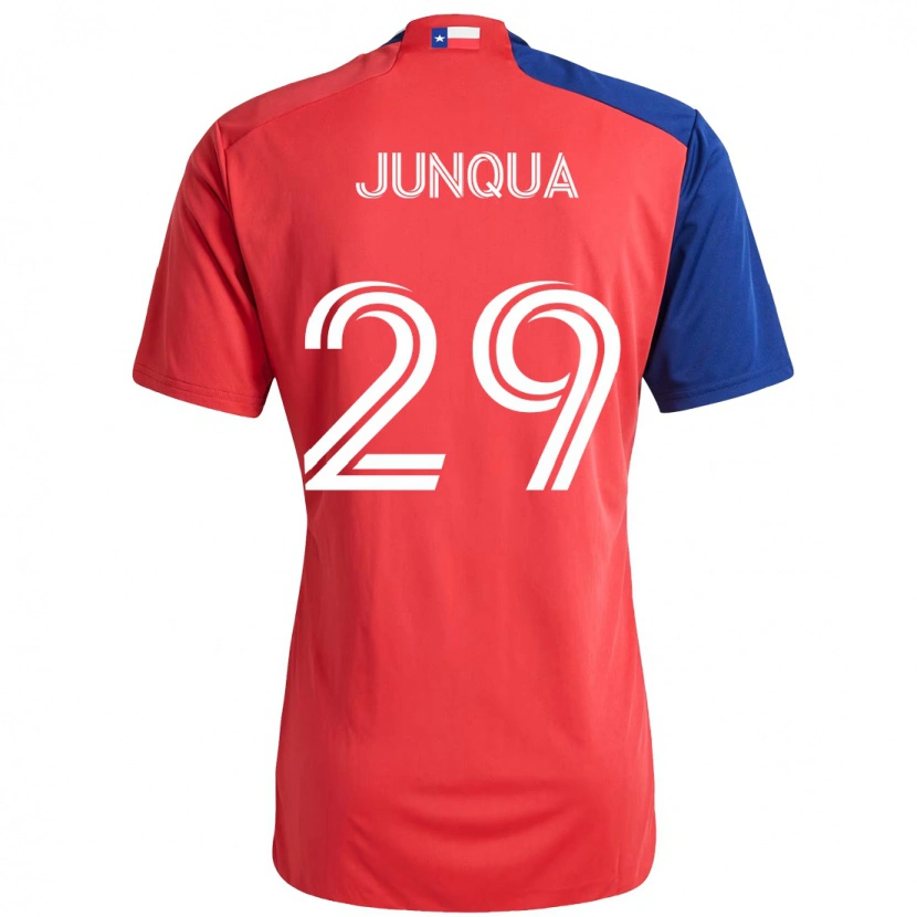 Danxen Pánské Sam Junqua #29 Světle Modrá Červená Domů Hráčské Dresy 2025/26 Dres