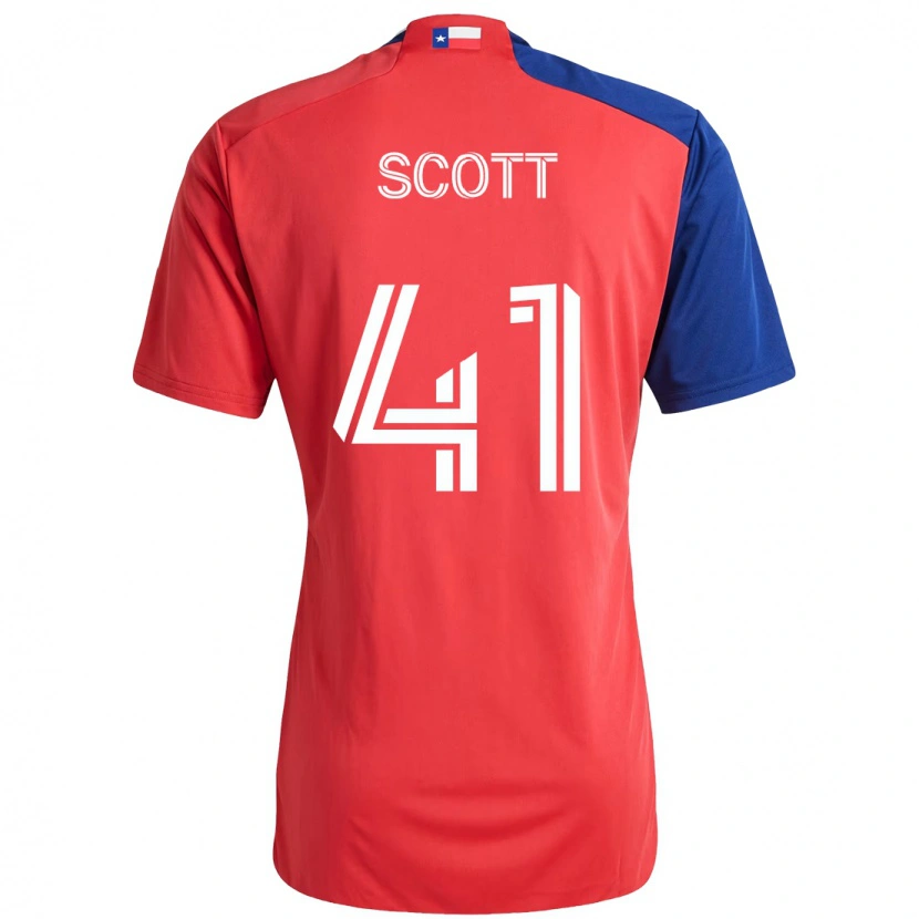 Danxen Pánské Tarik Scott #41 Světle Modrá Červená Domů Hráčské Dresy 2025/26 Dres