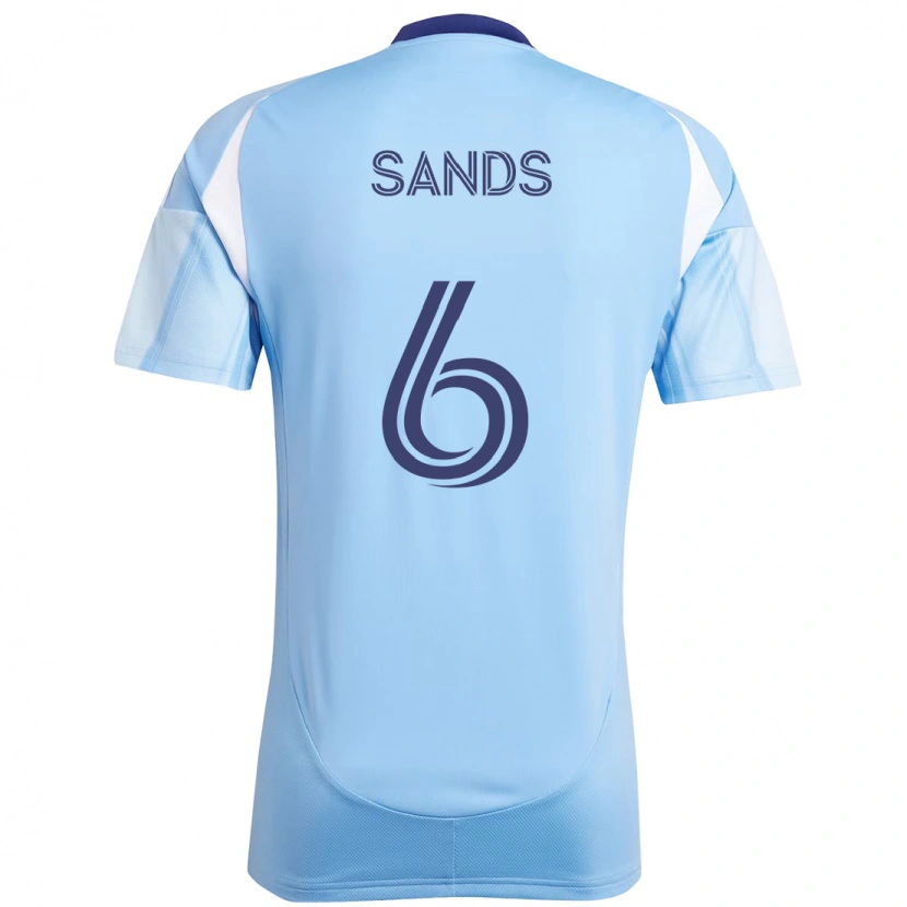 Danxen Pánské James Sands #6 Černá Modrá Oranžová Domů Hráčské Dresy 2025/26 Dres
