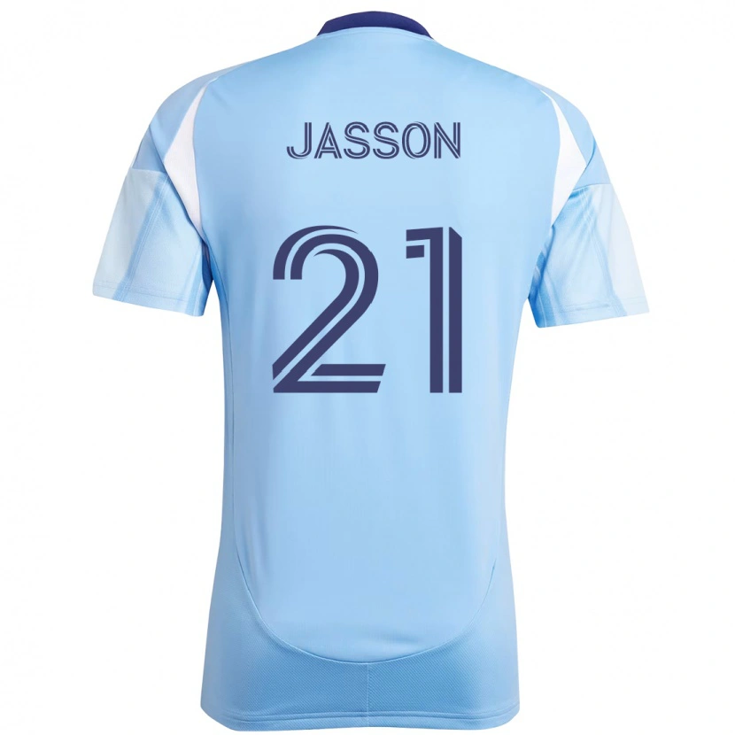 Danxen Pánské Andres Jasson #21 Černá Modrá Oranžová Domů Hráčské Dresy 2025/26 Dres