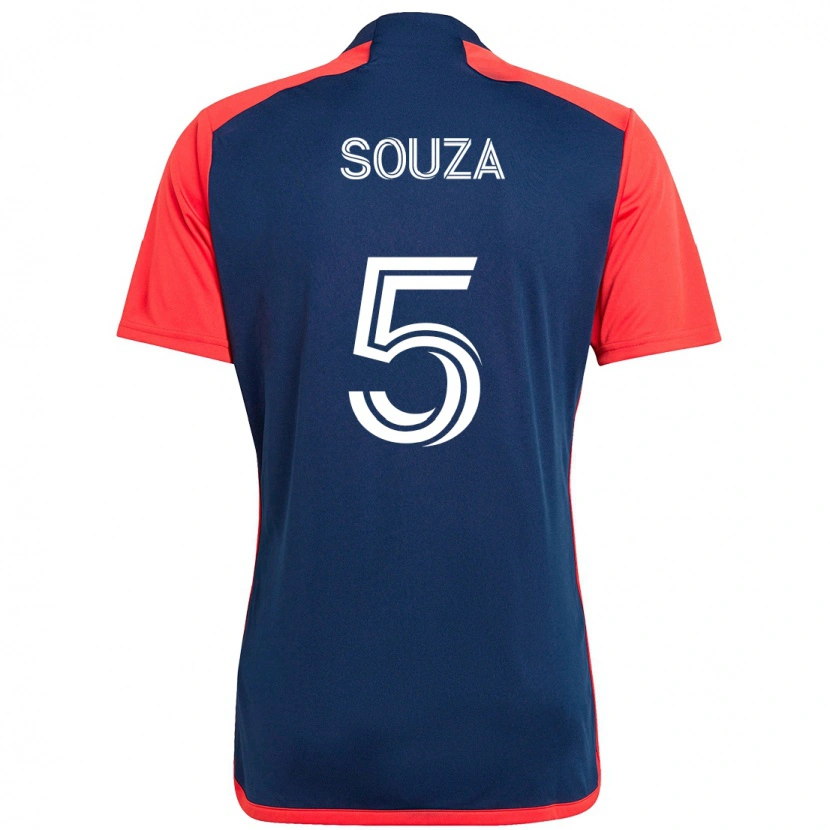 Danxen Pánské Victor Souza #5 Modrá Červená Domů Hráčské Dresy 2025/26 Dres