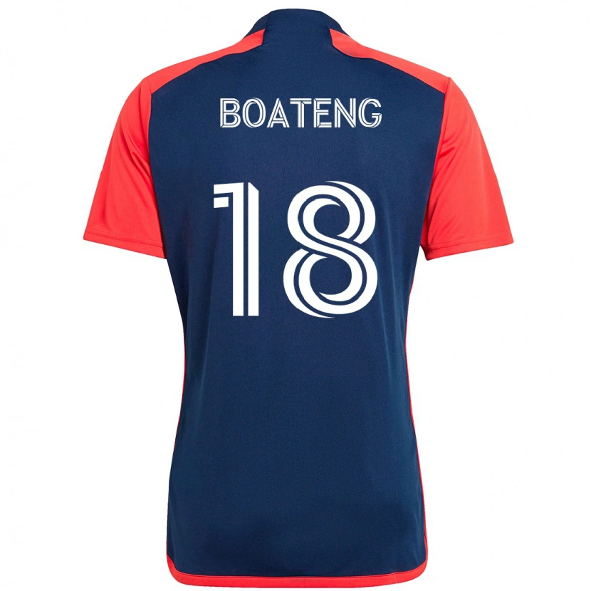 Danxen Pánské Emmanuel Boateng #18 Modrá Červená Domů Hráčské Dresy 2025/26 Dres
