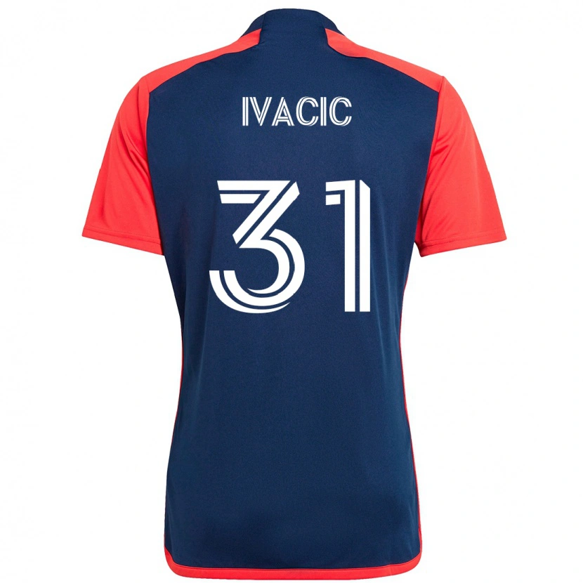 Danxen Pánské Aljaz Ivacic #31 Bílá Modrá Domů Hráčské Dresy 2025/26 Dres
