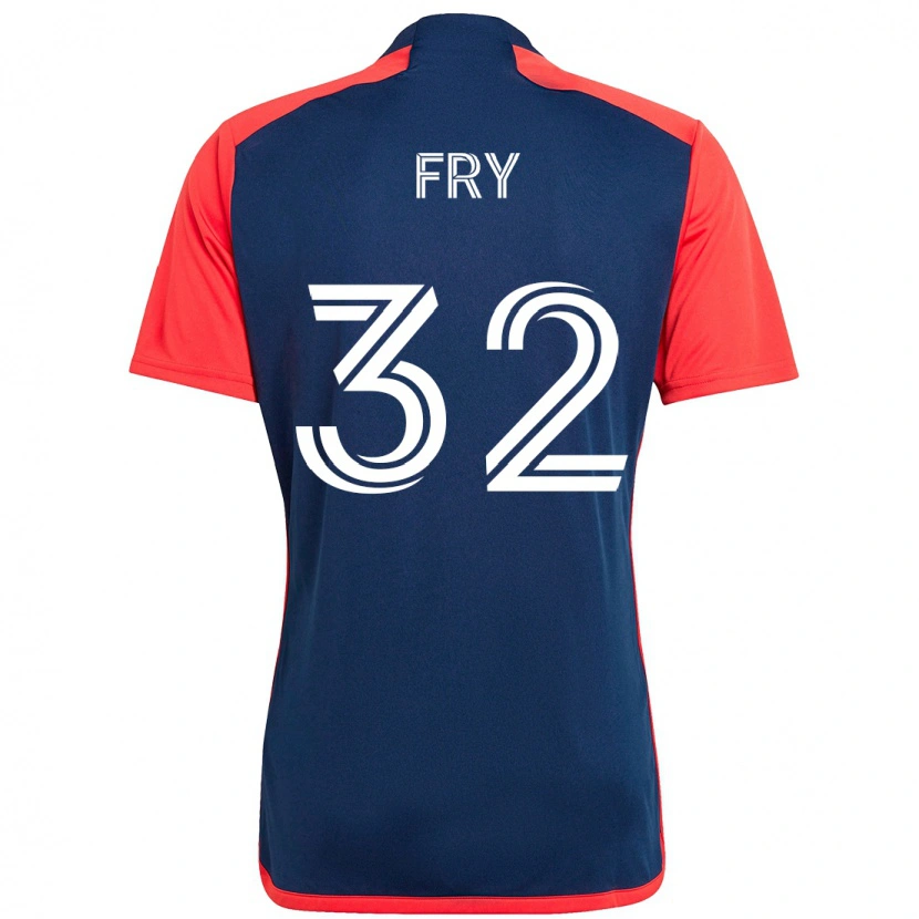 Danxen Pánské Malcolm Fry #32 Modrá Červená Domů Hráčské Dresy 2025/26 Dres