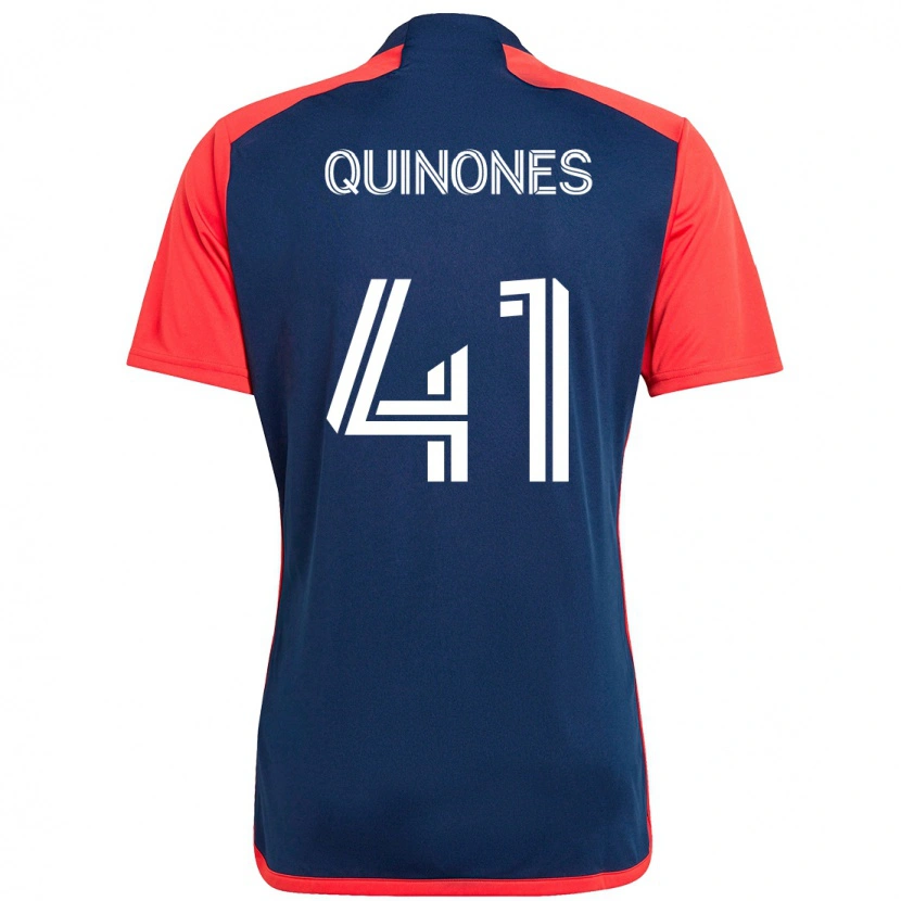 Danxen Pánské Colby Quiñónes #41 Modrá Červená Domů Hráčské Dresy 2025/26 Dres