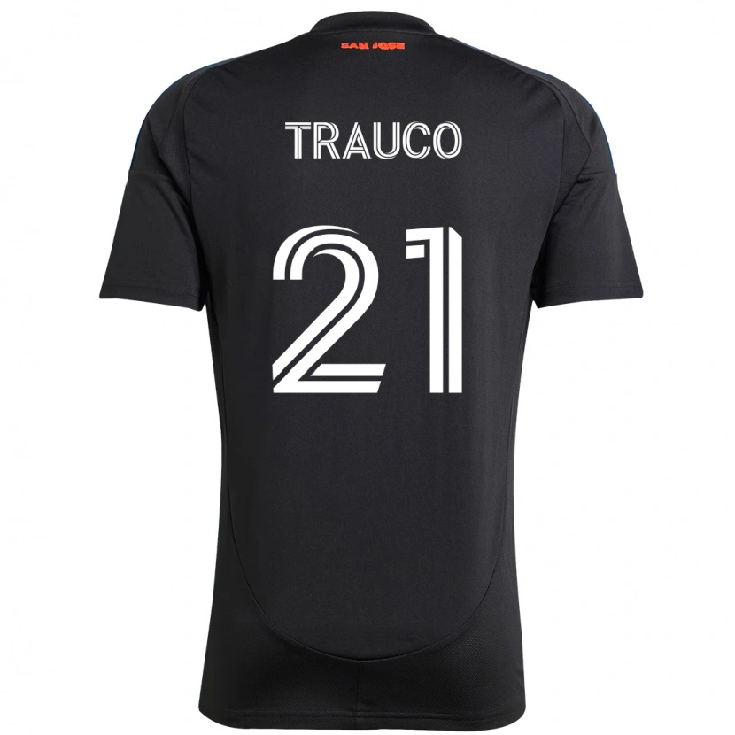 Danxen Pánské Miguel Trauco #21 Černá Tmavě Modrá Domů Hráčské Dresy 2025/26 Dres